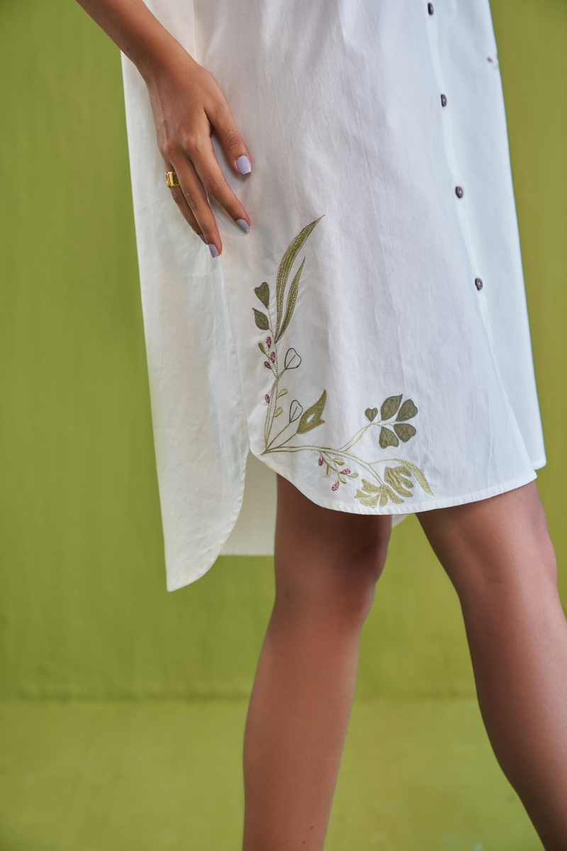 The Tropical Organic Cotton Shirt Dress