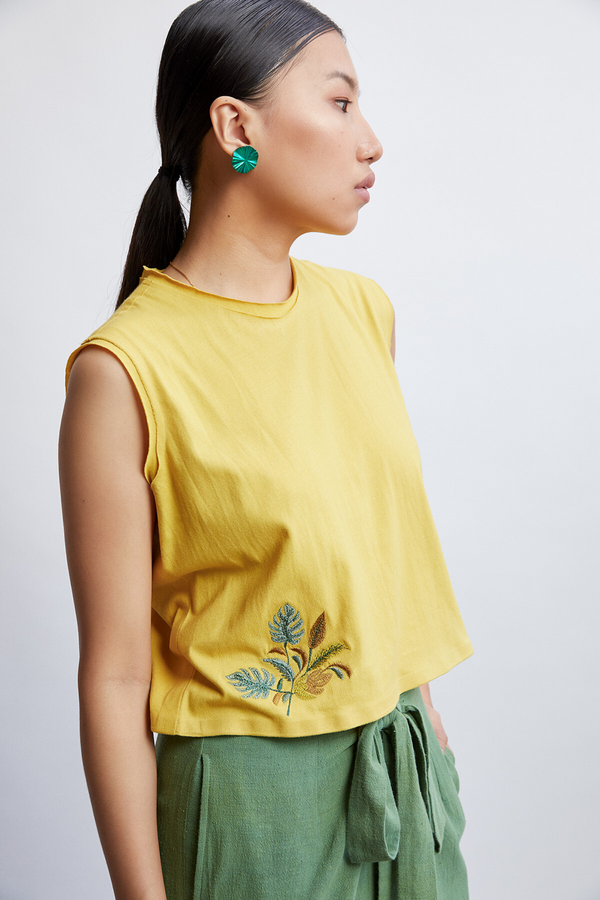 The Palmy organic cotton knit top